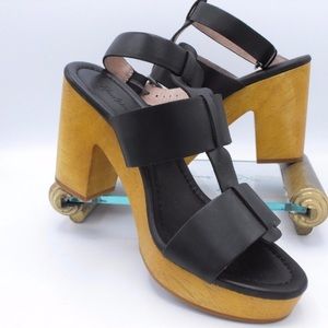 Madewell Irving Wooden Block Heel Sandal